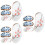 12Pcs Ceramic Chopstick Rest Set Assorted Colors for Home Dining Table 5