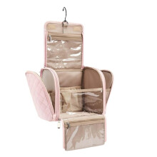 Borsa da Viaggio per Cosmetici con Gancio, Organizer per Cosmetici,  Capacità, Rosa