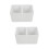 2Pcs Portable White Ceramic Ink Plate for Calligraphy and Office Use 4