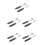 5Sets Weighted Cutlery Set Adaptive Spoon Fork Antitremor Grey Handle 6