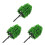 3Pcs Green Plastic Model Trees for Diorama Crafting Landscape Decor 5