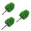 3Pcs Green Plastic Model Trees for Diorama Crafting Landscape Decor 6