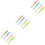 12Pcs Baby Spoons Silicone Soft-Edge Safe Tableware for Kids Assorted 4