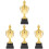 4Pcs Kids Trophy Plastic Model Assorted Colors for Classroom Awards 2