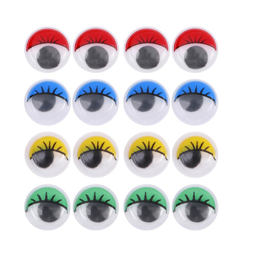 100Pcs Yellow DIY Animal Wiggle Googly Eyes for Projects