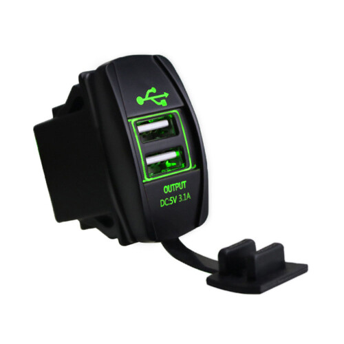 Φορτιστής USB αυτοκινήτου, σκάφους, διακόπτης Rocker, εύκολη εγκατάσταση, πολλαπλές