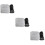 3Pcs Grey Inflatable Footrest Pillow Adjustable Folding Travel Cushion 7