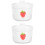 2Pcs Ceramic Soup Bowl with Lid Small Stew Pot for Kitchen Serving 7