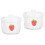 2Pcs Ceramic Soup Bowl with Lid Small Stew Pot for Kitchen Serving 6
