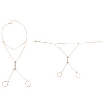 2Pcs Anklet Lightweight Pendant Barefoot Chain Jewelry