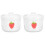 2Pcs Ceramic Soup Bowl with Lid Small Stew Pot for Kitchen Serving 4