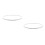 2Pcs Foot Bath Retainer Hoops Stainless Steel Secure Fit Silver 6