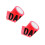 2Pcs Durable Red Pe Caution Tape Roll for Safety and Warning Barriers 6