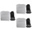 3Pcs Grey Inflatable Footrest Pillow Adjustable Folding Travel Cushion 4