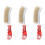 3PCS Multi-Function Tool Wire Brush Copper Plated Cleaning Brush Long Handle Kitchen Grill Special Plate Rust Removal A 1