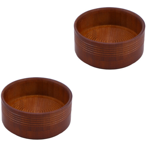 2Pcs Compact Brown Shaving Soap Tool with Smooth Surface for Easy Use 2