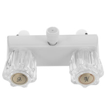 5Pcs Universal Rv Faucet White Pullout Design Hot Cold Switch Home Use