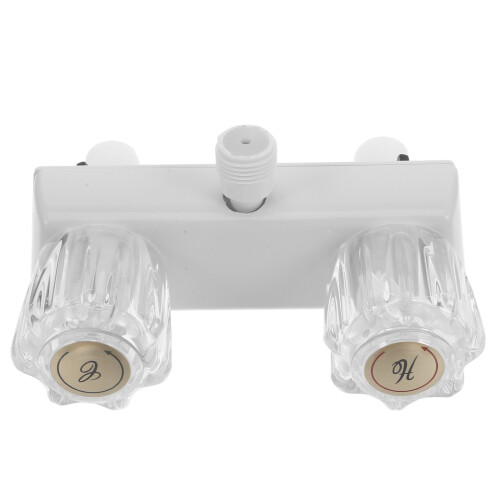 5Pcs Universal Rv Faucet White Pullout Design Hot Cold Switch Home Use