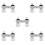 5Pcs Universal Rv Faucet White Pullout Design Hot Cold Switch Home Use 9