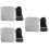 3Pcs Grey Inflatable Footrest Pillow Adjustable Folding Travel Cushion 5