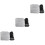 3Pcs Grey Inflatable Footrest Pillow Adjustable Folding Travel Cushion 3