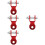 4Pcs Durable Aluminum Rear Shock Riser Red Motorcycle Part 9