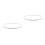 2Pcs Foot Bath Retainer Hoops Stainless Steel Secure Fit Silver 8