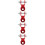 4Pcs Durable Aluminum Rear Shock Riser Red Motorcycle Part 10