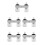 5Pcs Universal Rv Faucet White Pullout Design Hot Cold Switch Home Use 4