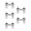 5Pcs Universal Rv Faucet White Pullout Design Hot Cold Switch Home Use 10