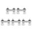 5Pcs Universal Rv Faucet White Pullout Design Hot Cold Switch Home Use 6
