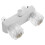 5Pcs Universal Rv Faucet White Pullout Design Hot Cold Switch Home Use 2
