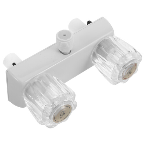 5Pcs Universal Rv Faucet White Pullout Design Hot Cold Switch Home Use 1