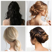 Hair Filler and Hairpins for Updo, Hair Sponge for Updo, Hair Padding,Hair Donuts for Updos, Volume Hair Bumps Black