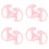 4Pairs Small Pink Silicone Earpiece Inserts Durable Flexible Ear Molds 7
