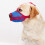 2Pcs Durable Red Mesh Dog Muzzles Adjustable Comfort Mouth Masks 4