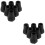 12Pcs Black Plastic Walking Pole Tips Replacement Non-Skid Crutch Pads 8