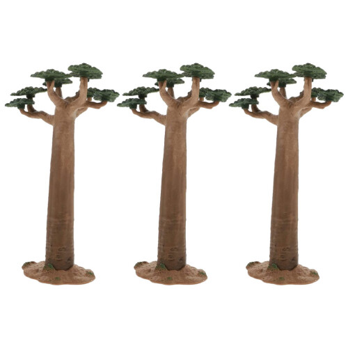 9Pcs Simulation Tree Model Coffee PVC Small Plants for Sand Table 1