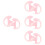 4Pairs Small Pink Silicone Earpiece Inserts Durable Flexible Ear Molds 8