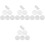 4Sets Science Experiment Supplies Glass Optical Lens Kit for Physics 5