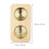 4Pcs Light Brown Sauna Hygrometer Indoor Humidity Durable 11
