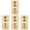 4Pcs Light Brown Sauna Hygrometer Indoor Humidity Durable 4