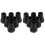 12Pcs Black Plastic Walking Pole Tips Replacement Non-Skid Crutch Pads 4