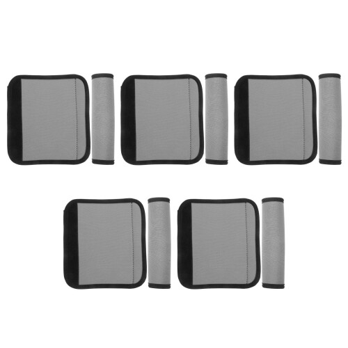 10Pcs Soft Handle Wraps Dark Grey Luggage Grip Covers for Camping 1