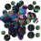 3Pcs Bright Multi Round Sequins for DIY Sewing and Craft Projects 11