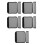 10Pcs Soft Handle Wraps Dark Grey Luggage Grip Covers for Camping 7
