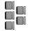 10Pcs Soft Handle Wraps Dark Grey Luggage Grip Covers for Camping 3