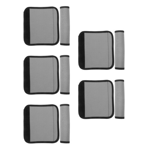 10Pcs Soft Handle Wraps Dark Grey Luggage Grip Covers for Camping 2