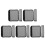 10Pcs Soft Handle Wraps Dark Grey Luggage Grip Covers for Camping 8