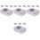 4Pcs Tin Cookie Tins with Lids Silver Storage Boxes for Gift Giving 5